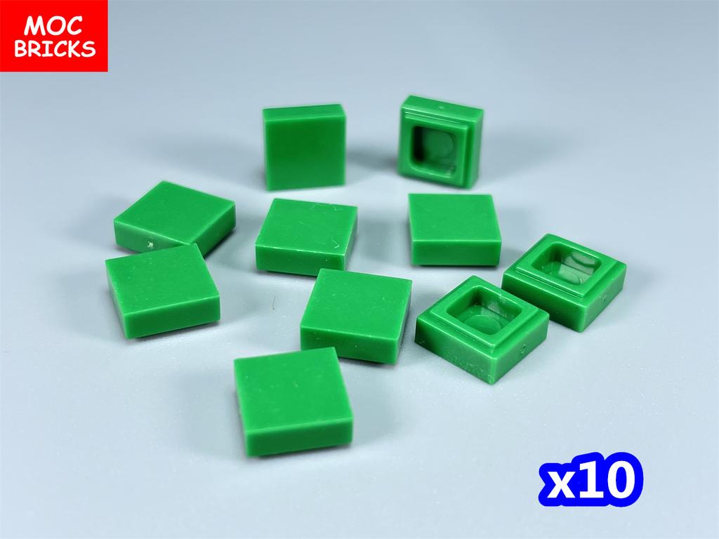 100pcs/lot MOC Bricks Tile 1x1 3070 DIY Room Frame House City Educational Building Blocks Assemble Particles Toy Kids Gift