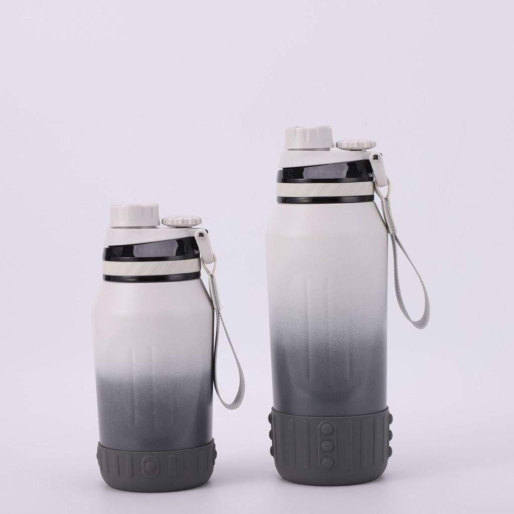 316 Stainless Steel Insulated Women's Sports Water Bottle, Large Capacity, Portable with Carry Rope for Outdoor Activities