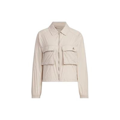 Solid Color Zip-Up Jacket With Large Pockets Women Outerwear Light-Khaki JI9800