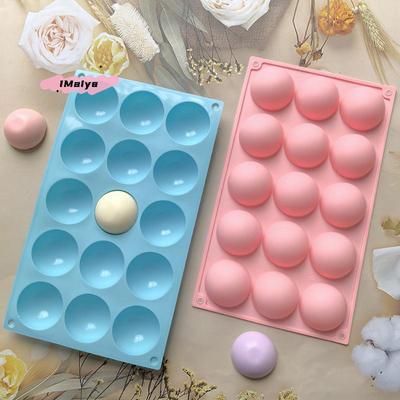 3D Kugelrund Halbrund Silikonform Umweltfreundlich für DIY Backen Pudding Mousse Schokolade Küche Kuchenform Zubehör Werkzeug