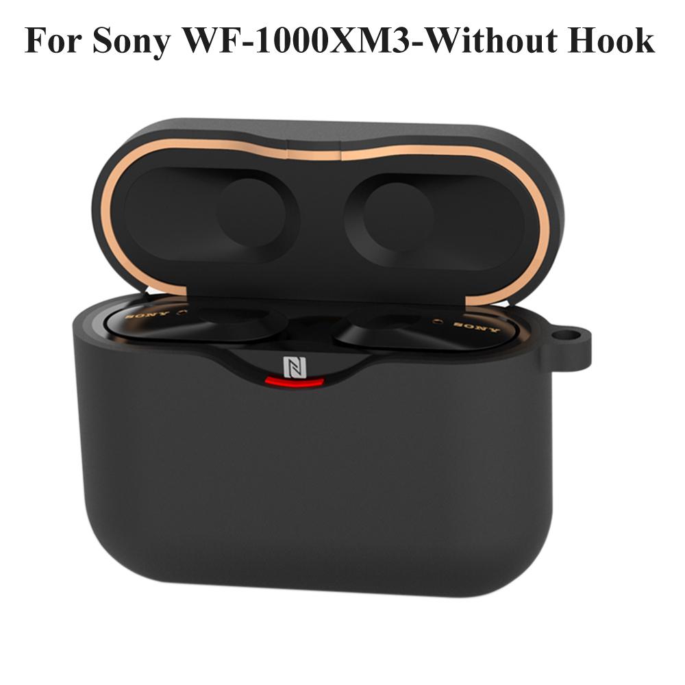 Hoesje Voor SONY WF-1000XM3 Oordopjes Accessoires Oplaaddoosje Cover Case Voor SONY WF 1000 XM3 WF-1000XM4 Shell met Anti-verlies Haakje