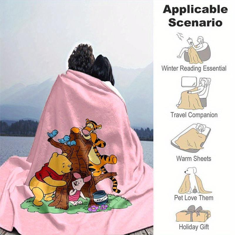 1 Stück Winnie Puuh & Freunde Kuscheldecke Gemütliche Abdeckung für Wohnkultur, Sofa, Bett, Reise