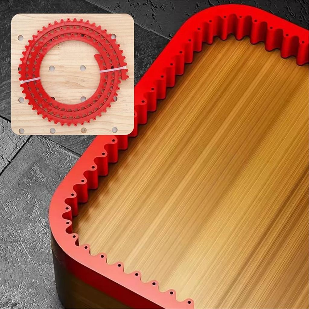 2M Adjustable Woodworking Gear Driven Profiling Strip Flexible Curve Template Tool