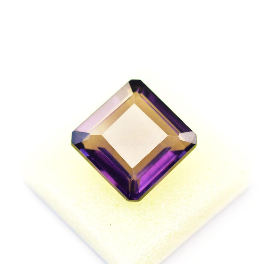 Natural Purple Tanzanite Loose Gemstone 12.75 Ct Square Cut Flawless for Jewelry Making and Crafts