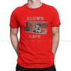 Terrifier Horror Films Newest TShirt for Men Clown Cafe Round Neck Pure Cotton T Shirt Personalize Gift Clothes OutdoorWear