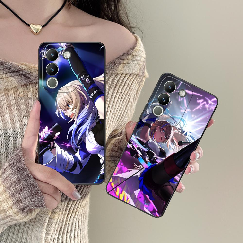 HSR Serval Matte TPU Mobile Phone Case for VIVO Y77 76 75 74 73 72 58 56 55 51 50 38 36 Y19 Y18 Y03 Y01 5G Colorful Cover