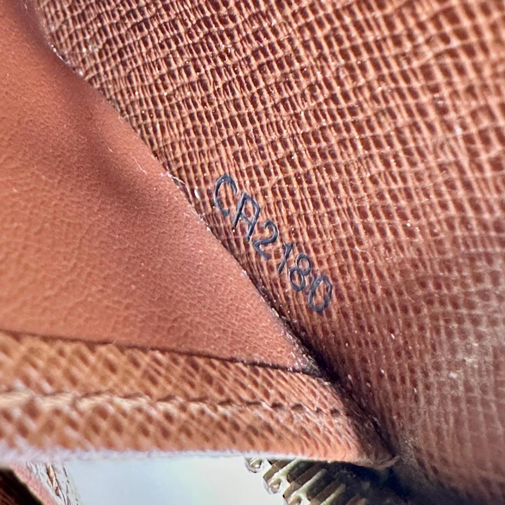 Louis Vuitton Monogram Zip Around Long Wallet Purse Brown Unisex M60017 Used