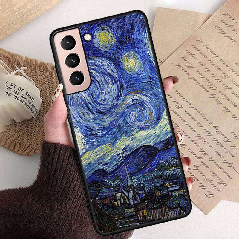 Vincent Van Gogh Star Night Phone Case for Samsung S26 S25 S24 S23 S22 Ultra S23 S22 S25 Plus S24 FE S26Edge Funda Capa