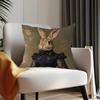 1 Stuks Vintage Victoriaanse Stijl Dames Konijn Kussenhoes, Geschikt Voor Bank, Slaapkamer, Woonkamer, Een Uniek Cadeau Voor Dierenliefhebbers
