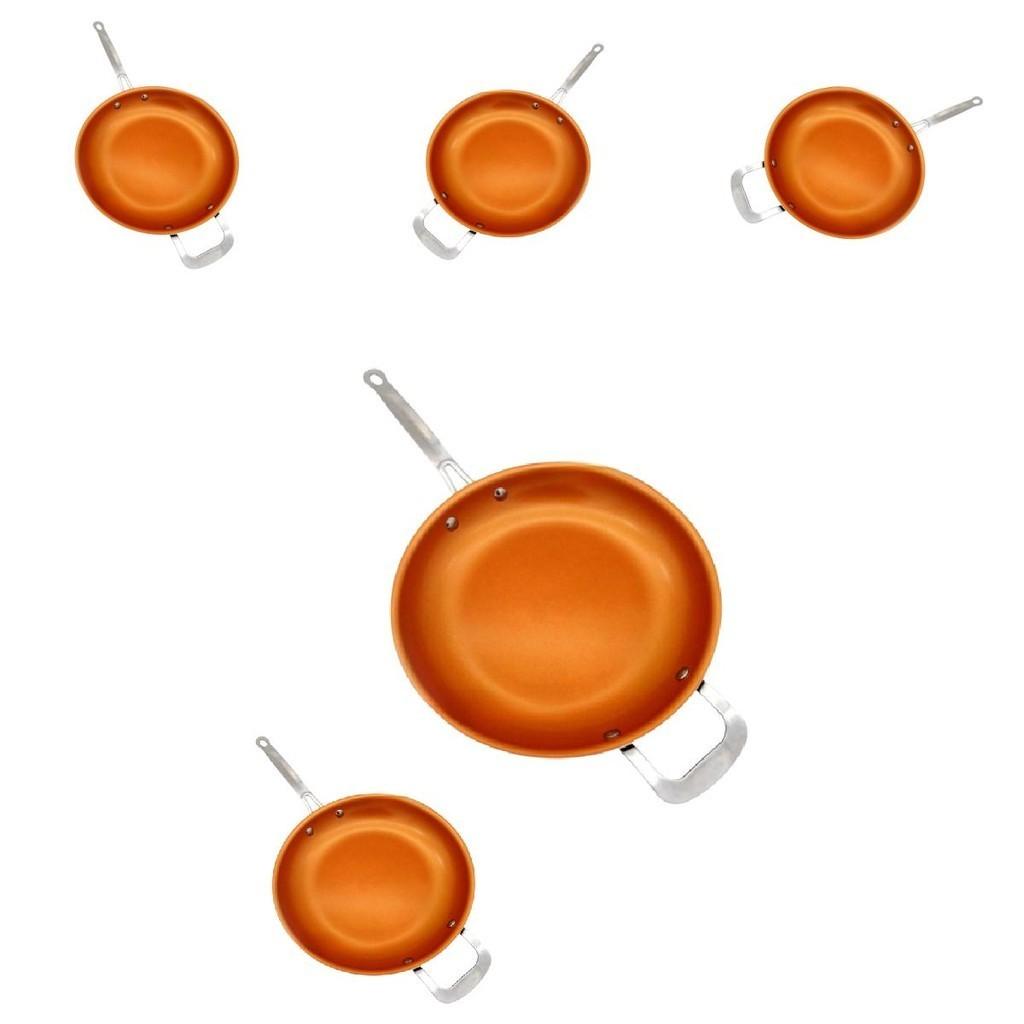 Durable Copper Non-stick Pan With Multi-size Options