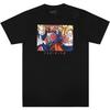 Dragon Ball Z Anime Cartoon Front and Back Graphic Print Black Tee