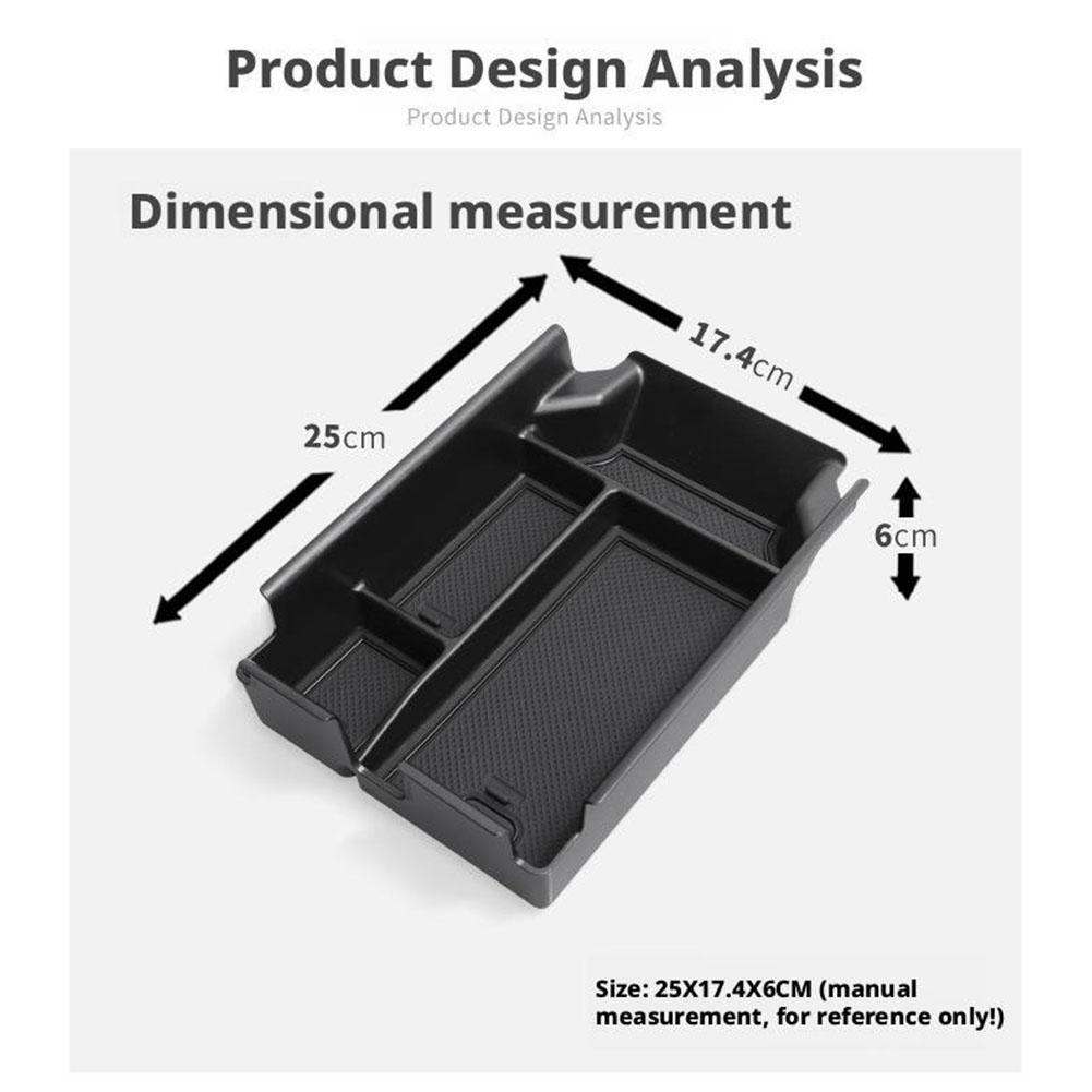 Armrest Storage Box Center Console Organizer For BMW X3 G45 2025 Center Console Armrest Storage Box Tray Interior Accessories
