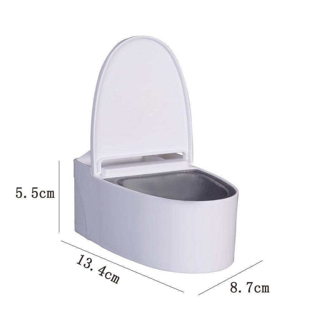 Creative Funny Commode Design Toilet Ashtray with Lid - Wall-Mounted Bathroom Cigarette Ashtray For Home Office