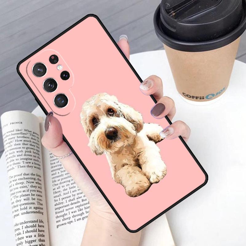 Cute Cockapoo Dog phone case Cover For Samsung Galaxy S24 S25 Ultra S21 S22 Ultra S10E Note 10 Plus Note 20 FE S23