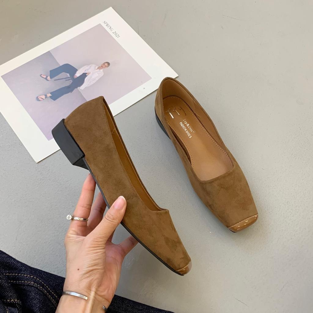 Fashion Bailamos Women Soft Ballet Flats Foldable Roll-Up Shoes Brief Square Toe Grandma Shoes Woman Retro Moccasins Slip On Loafers Muj