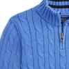 Polo Ralph Lauren Striped Mock Neck Pullover Logo Slim Fit Long Sleeve Sweater Kids sweater Blue CWPOSWEB6820493-400