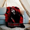 Personalized Custom Name Blanket - Ghostface Print Design,Blanket for Sofa,Bed,Travel,Camping - Soft and Warm, Great Gift