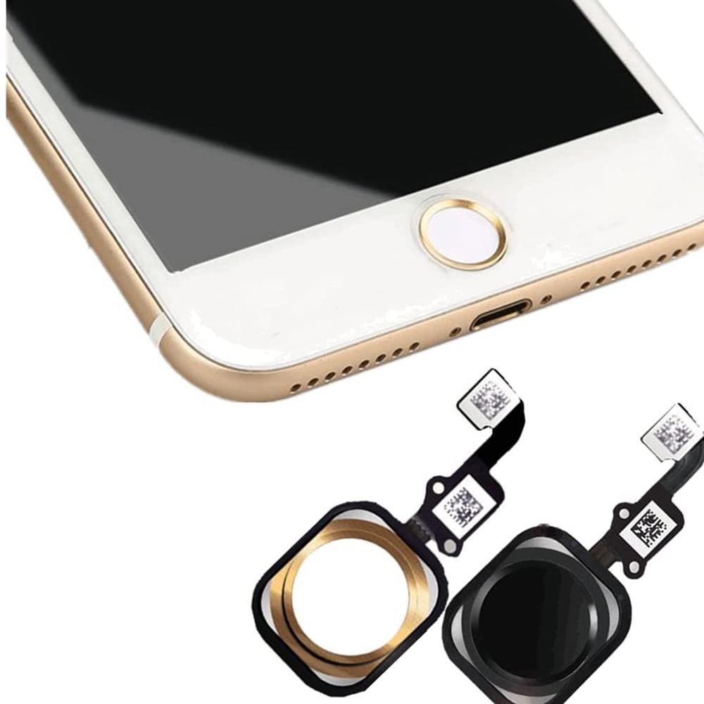 Home Button With Flex Cable For iPhone 6 6P 6s Plus NO Touch Id With Rubber Ring Replacement