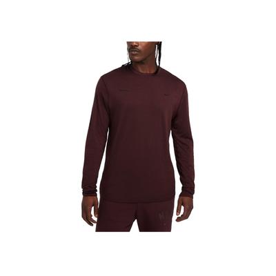 Dri-FIT ADVA.P.S. FW24 Solid Comfortable Versatile Long Sleeve T-Shirt Men Tops Burgundy FZ0991-652