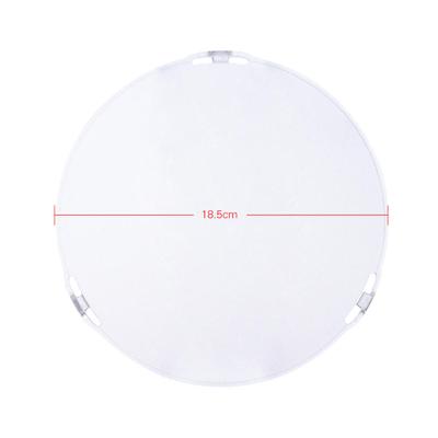 Estúdio Fotográfico Portátil 18,5cm Placa Difusora de Superfície Fosca para Montagem Bowens 7 Cúpula de Lâmpada Refletora Padrão