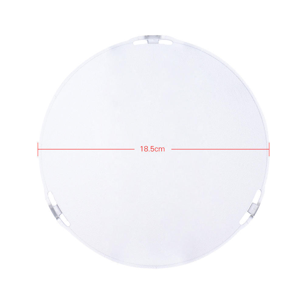 Photo Studio Portable 18.5cm Frosted Surface Diffuser Plate for Bowens Mount 7 Standard Reflector Lamp Shade