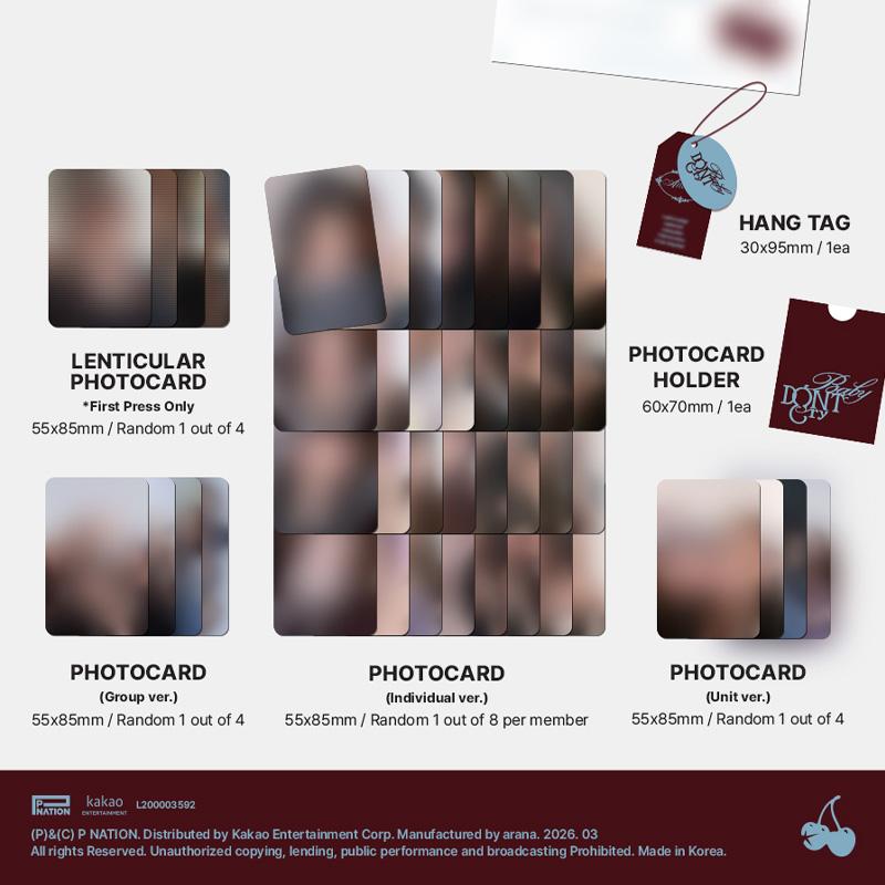 BABY DONT CRY – 1st Mini Album AFTER CRY (Pink Ver. / Red Ver.)