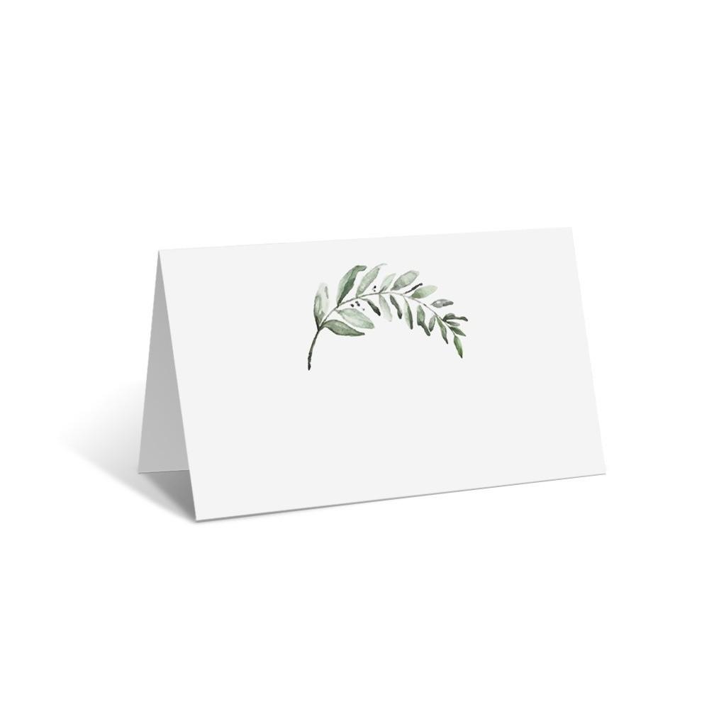 100Pcs Creative Flowers Plants Printed Table Place Cards Fresh Style Blank Wedding Place Cards Seating Place Cards Wedding Decor