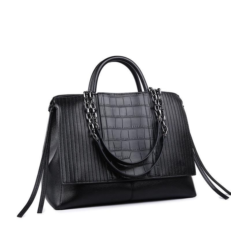 Damska modna torba typu tote i na ramię o dużej pojemności, lekki luksus, 2025