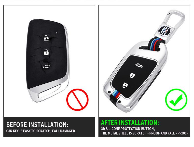 Baojun RC6/RM5 RS5/RS3 Metal Car Remote Key Case