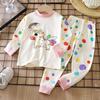 [Cotton Kids Long Sleeve Pajama Set Autumn Spring Sleepwear for Boys Girls]
