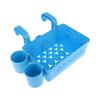 Poolside Storage Baskets With Cup Holders Fit 3-Inch Or Smaller Top Rails Pool Hanging Basket For Above Ground Pool