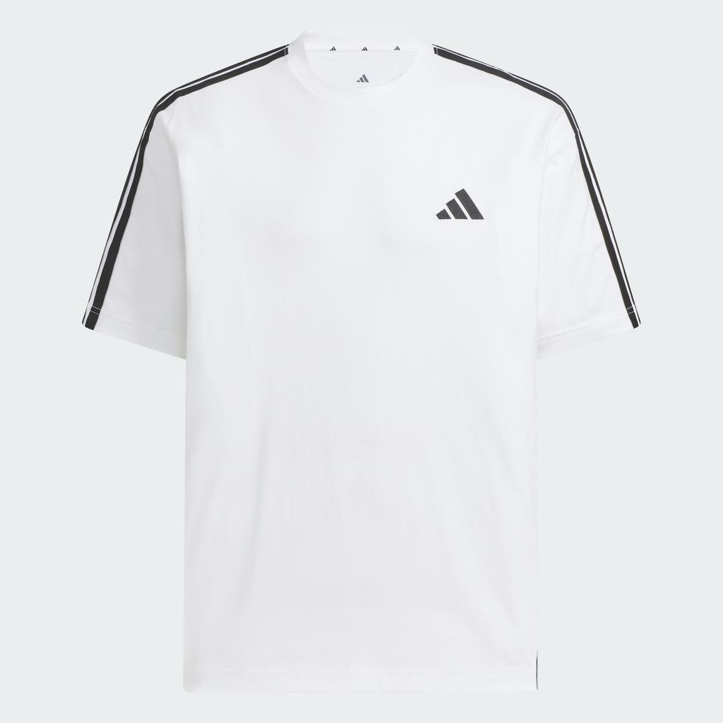 ADIDAS Essential Plus Loose Fit 3-Stripe Single Jersey Short Sleeve T-Shirt Kf3739
