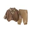 Kids Casual Long-Sleeve Set, Comfortable Daily Wear Outfits