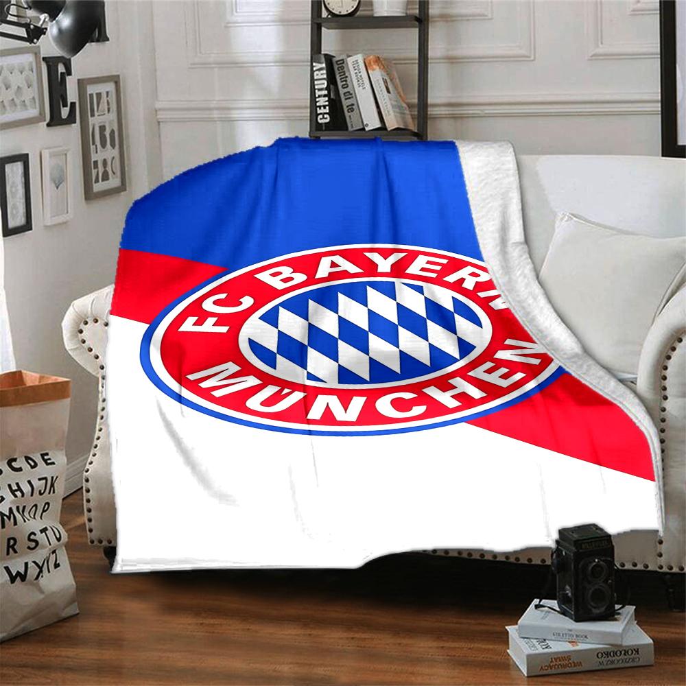 Bayern Munich Crest Blankets Flannel Printed Breathable Warm Throw Blanket for Home Office Bedspreads 0708a119