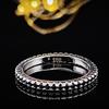 Luxury Zircon Gem Diamond Band Ring with Niche Appeal