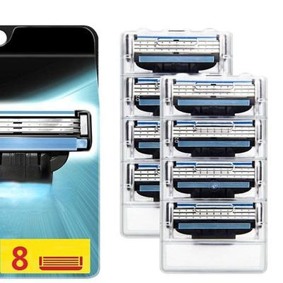 8PCS Blade Men Shaving Cassettes Shaving Cartridge Mache3 Razor Blades