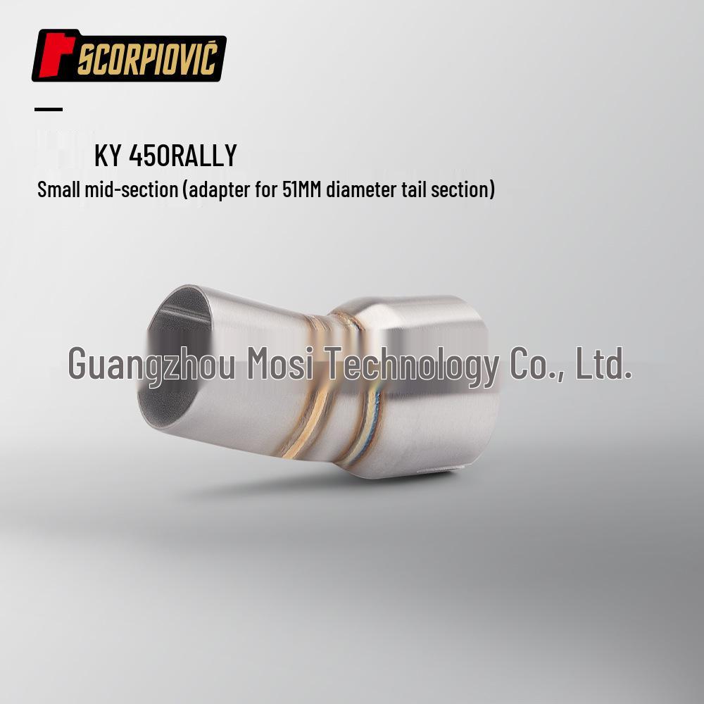 Motorcycle Exhaust System for KY450 Rally - Stainless Steel Full Set with Silencer