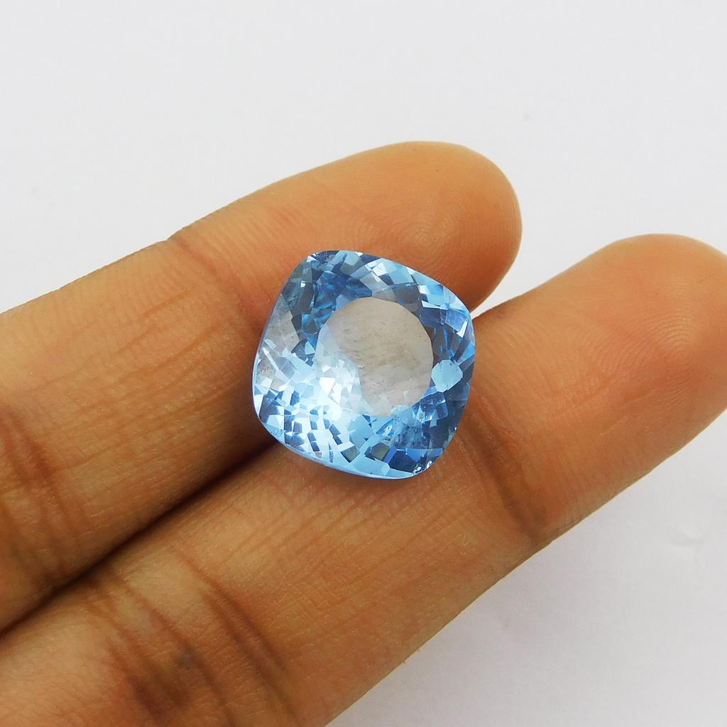 Natural Blue Sapphire 11.15ct Square Cushion Certified Loose Gemstone