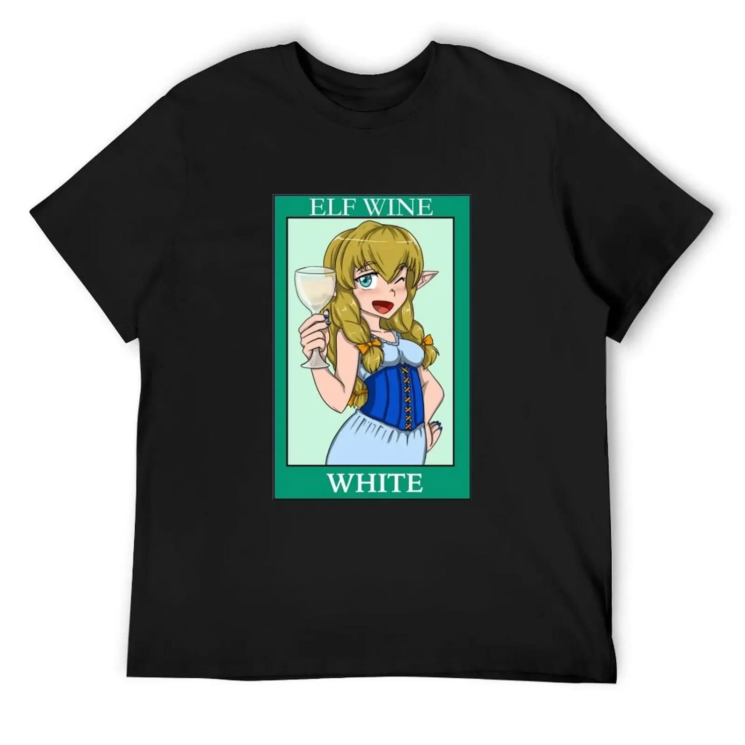 

Elf wine white T-Shirt custom shirt blue lock topping luxury designer T-shirt men XXXXXL