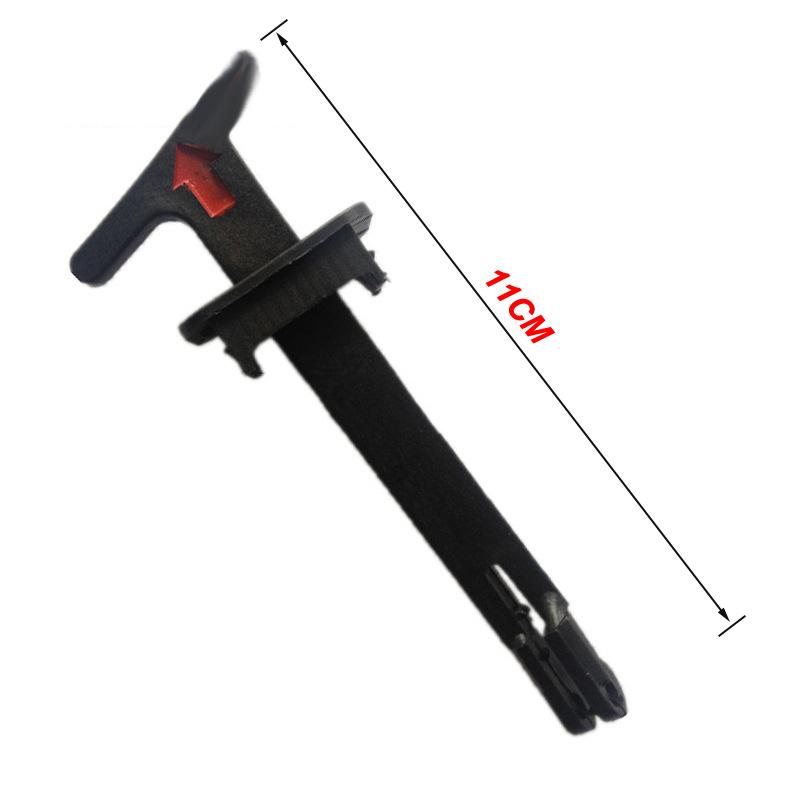 Buy 2Pc/Set Black Bonnet Hood Release Rod Lock Latch Handle Pull Catch ...