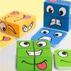 Dq Wooden Expression Changing Cube Puzzle Toy For Children Tabletop Game Challenge Level Toy