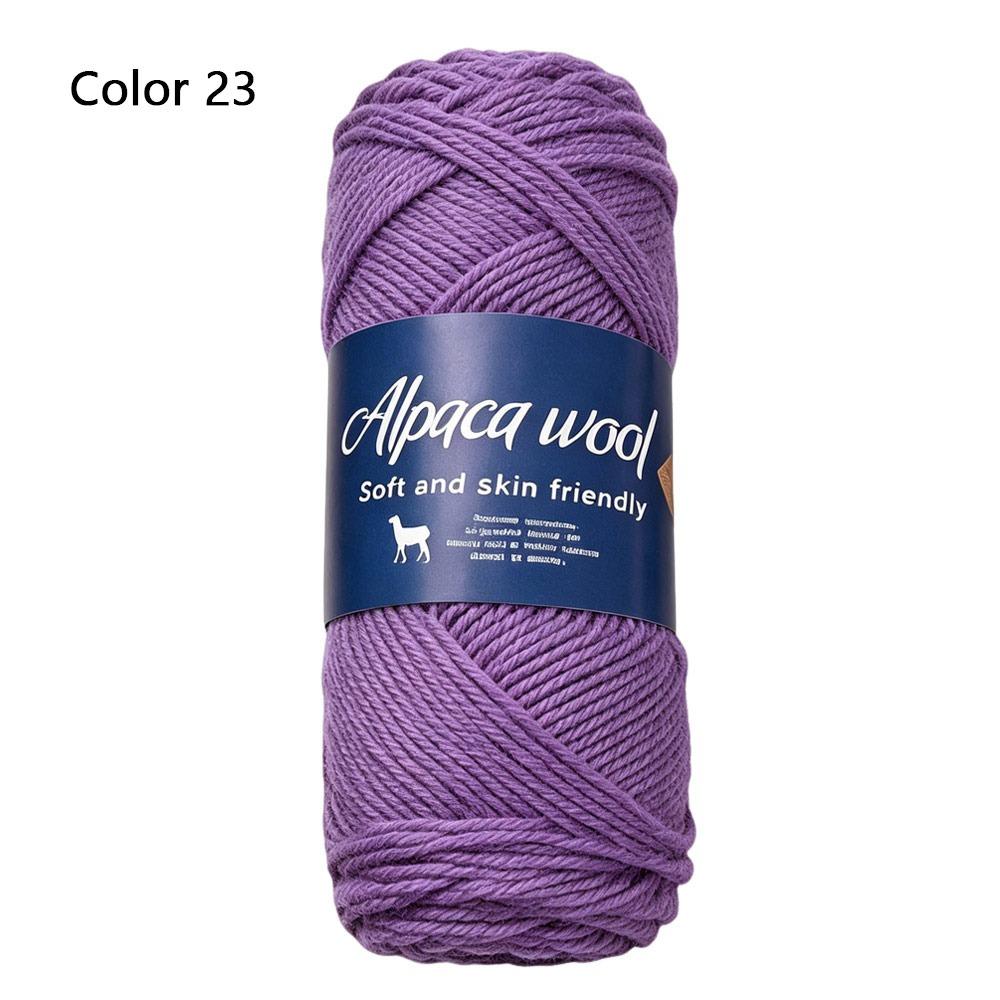 1Roll Handicraft Alpaca Wool Yarn Soft Warm Coarse Yarn DIY 100g Knitting Crocheting Yarn