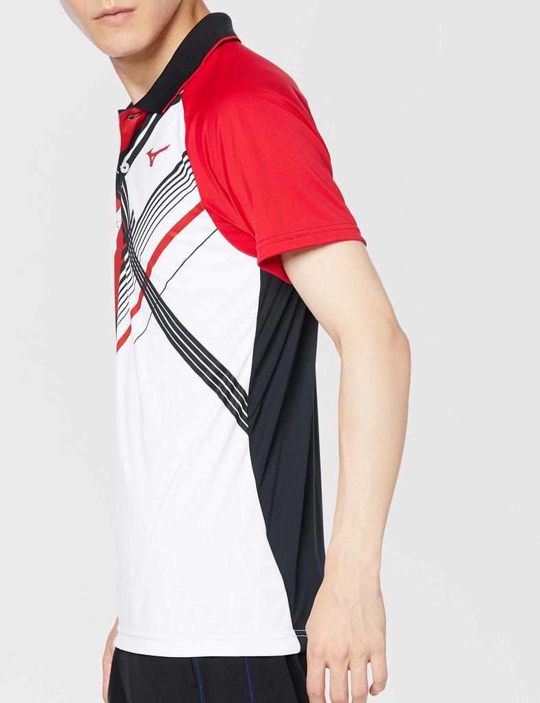 Mizuno Tennis Game Shirt 62JA0502 Japan Size Small To Japanese Size White, (equivalent Small)