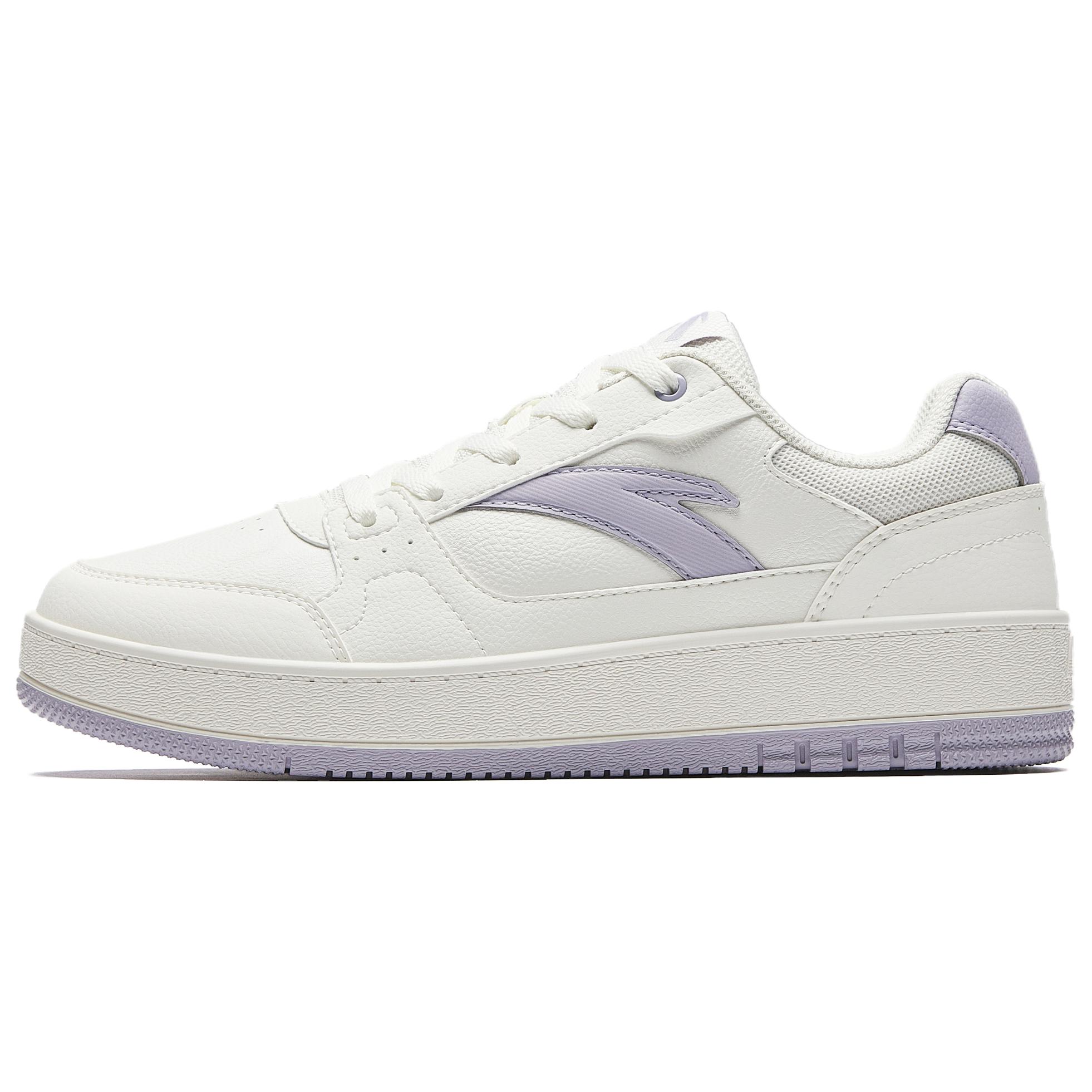 

New Anta Original 2 Wear resistant And Lightweight Low top Skateboard Shoes Women s White Purple 922548068-4 36