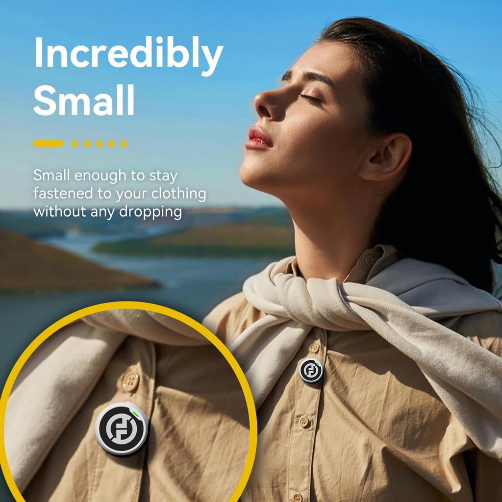 Hollyland New Lark M2 Lighting Wireless Microphone Lapel Microphone Lightweight 9g Lighting Series Microphone for iPhone Noise Cancelling 300m