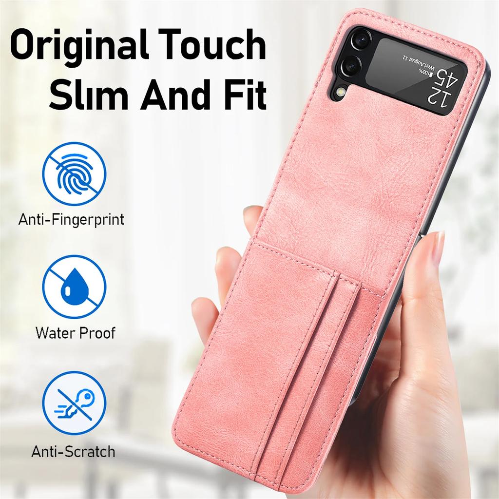 Leder Portemonnaie Tasche Hülle für Samsung Galaxy Z Flip 3 5 6 7 Flip7 FE flip6 Flip5 Flip4 Flip3 5G Flip 4 2 flip2 Kartensteckplatz Hüllen