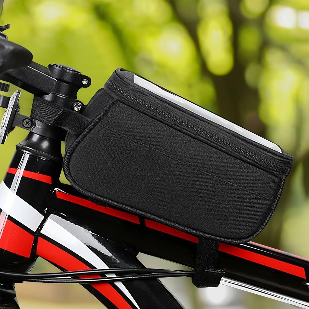 Mountain Bike, Bicycle Touchscreen Phone Bag, Bicycle Phone Bag, Front Beam Bag, Saddle Bag, Cycling Equipment, Bicycle Bag