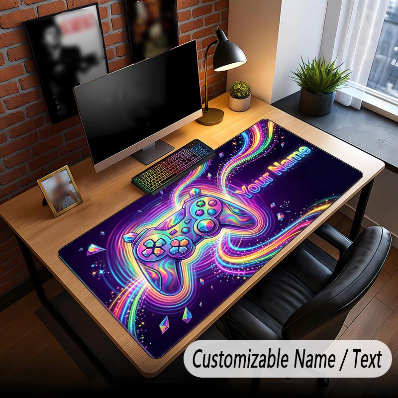 Fantasy Adventure Theme Custom Mouse Pad Personalized With Name Text Customized Desk Mat For Office Home Decor