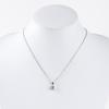[MIONO] [Produced by Yumi Katsura] CZ Grade D Color Zirconia Necklace Pendant Yumi sienne Dangle Popular Large Luxurious (1 stone)
