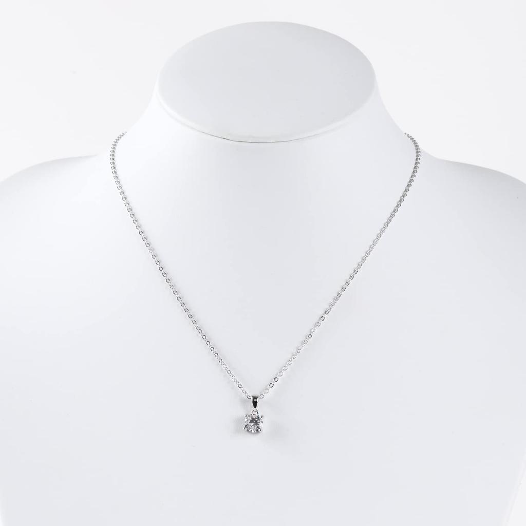 [MIONO] [Produced by Yumi Katsura] CZ Grade D Color Zirconia Necklace Pendant Yumi sienne Dangle Popular Large Luxurious (1 stone)